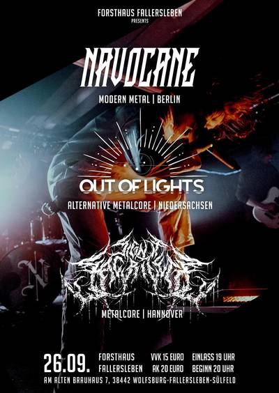 NAVOCANE / OUT OF LIGHTS / SIGN OF SACRILEG
