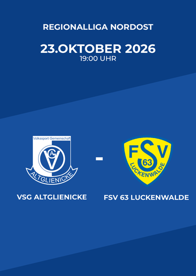 VSG Altglienicke Berlin - FSV 63 Luckenwalde