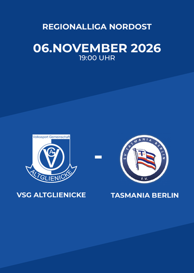 VSG Altglienicke Berlin - Tasmania Berlin