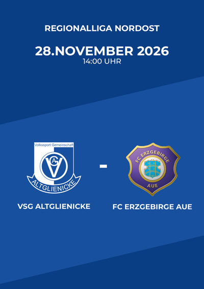 VSG Altglienicke Berlin - FC Erzgebirge Aue